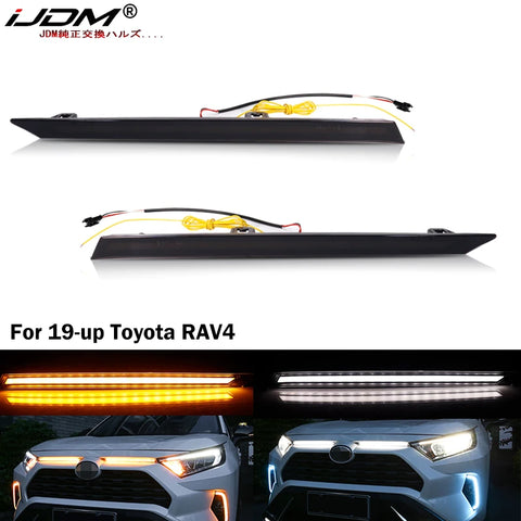LED Grille DRL Lights for Toyota RAV4 2019-2021 Exterior Lighting iJDM