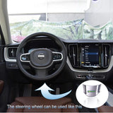 Decorative Steering Wheel Frame ABS for Volvo XC60 XC90 Car Interior Accessory LINGLUYANG