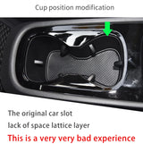 SMABEE for VW ID.3 ID3 ID 3 Cup Holder Anti-Slip Shock-Absorbing Cup Storage Box Water Cup Box Accessories Door Storage Barre