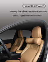 Synthetic Fiber Headrest Cushion for Volvo S60 XC60 Car Interior Accessory LINGLUYANG