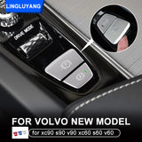 Aluminum P Button Trim for Volvo XC90 S90 Car Interior Accessory LINGLUYANG