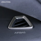 Stainless Steel Air Outlet Frame for Volvo XC60 LHD Car Interior Accessory LINGLUYANG
