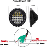 7 Inch H4 LED Moto Headlight For Harley Davidson Softail Slim Fat Boy