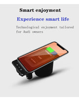 15W Fast Wireless Charger for Audi A6 C8 A7 2019 Car Interior Accessory LINGLUYANG