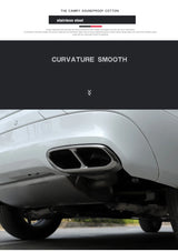 Stainless Exhaust Tip Covers For Volvo XC90 S90 V90 Car Interior Accessory LINGLUYANG