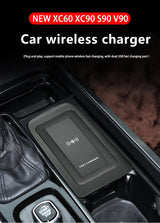 Car Wireless Charger Induction Fast Charging for Volvo Car Interior Accessory LINGLUYANG