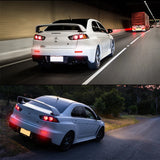 Car LED Bumper Reflector for Mitsubishi Lancer Evo X 2008‑17