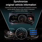 LCD Digital Cluster Speedometer for Toyota Hilux 2016-2024 Car Interior Accessory bosstar