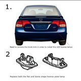 Error-Free LED License Plate Lights for Honda Civic Car Interior Accessory iJDM