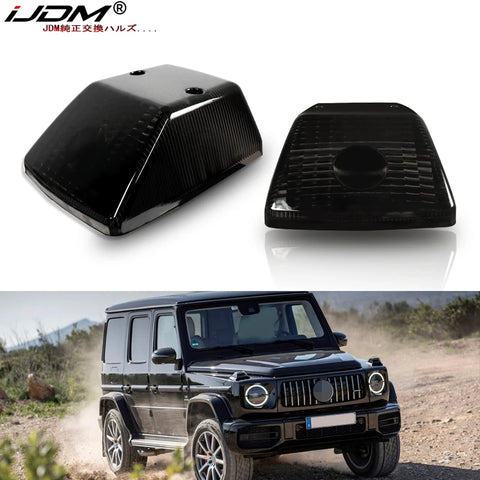 Gloss Black Turn Signal Lens for Mercedes G‑Class 1986‑2018 Car Interior Accessory iJDM