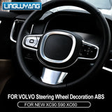 Steering Wheel Frame Trim for Volvo S90 XC90 V90 Car Interior Accessory LINGLUYANG