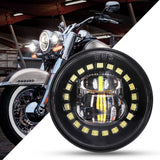 Moto Set For Harley Davidson Classic Street Glide Fat Boy Road King Heritage Softail Motorcycle Headlight Set ANGLELITE