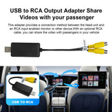 USB to CVBS Video Adapter for Universal Car Stereo Car Interior Accessory OEM
