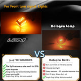 No Hyper Flash PSX24W Amber LED Turn Signal Car Interior Accessory iJDM
