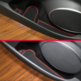 Car Gate Slot Cup Mat for Hyundai Kona EV 2020-2022 Car Interior Accessory SMABEE