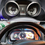 12.3 Inch Digital LCD Instrument Cluster for Mitsubishi Pajero 2006-2021 Android Head Unit ZJCGO