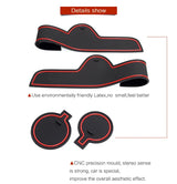Smabee Anti-Slip Gate Slot Cup Mat for KIA Forte Car Accessories Non-Slip Door Mats
