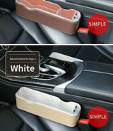 Seat Gap Storage Box with LED Light for Universal Cars