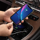 Wireless Charging Panel for Mercedes C-Class 2015-2022 Car Interior Accessory LINGLUYANG