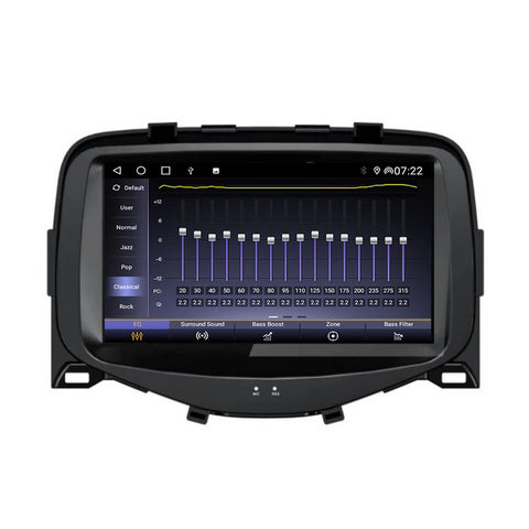 TS10 Android GPS Stereo for Toyota Aygo Peugeot 108 C1 Android Head Unit Bosstar 9" 2 g 32 G