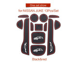 NISSAN juke 2013 2014 2015 2016 Anti-Slip Gate Slot Mat Interior Accessories Rubber Coaster Car sticker