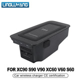 Wireless Phone Charging Plate for Volvo XC90 S90 Car Interior Accessory LINGLUYANG