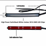 LED DRL Turn Signal Strip for Motorcycle ATV UTV Car Interior Accessory iJDM