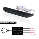 LED Bumper Reflector Lights for Infiniti Q50 Nissan Car Interior Accessory iJDM