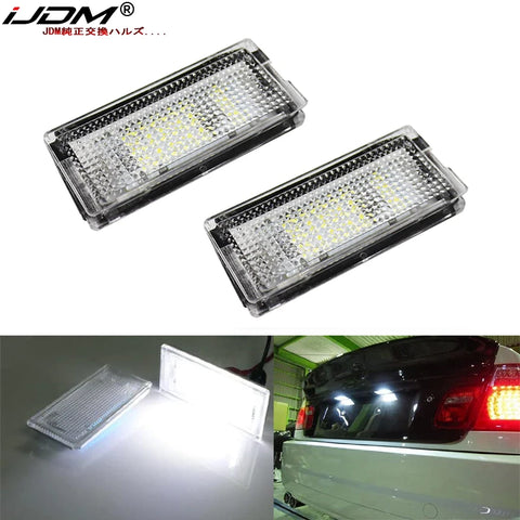 CAN-Bus LED License Plate Lights for BMW E46 1998-2007 LED Ambient Light iJDM WHITE
