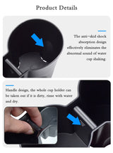 Cup Holder Protective Case Box for Peugeot 2008 e-2008 208 e-208 2019 - 2024