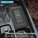 Wireless Phone Charging Plate for Volvo XC90 S90 Car Interior Accessory LINGLUYANG