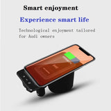 15W Fast Wireless Charger for Audi A6 C8 A7 2019 Car Interior Accessory LINGLUYANG