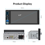 6.9" 1Din CarPlay Touch Screen Radio Universal Android Head Unit Bosstar