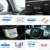 Interior Chrome Trim for Volvo V90 S90 2017-2021 Car Interior Accessory LINGLUYANG