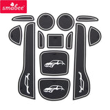 NISSAN juke 2013 2014 2015 2016 Anti-Slip Gate Slot Mat Interior Accessories Rubber Coaster Car sticker Interior Auto Accesso