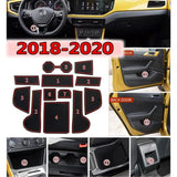 Smabee Anti-Slip Gate Slot Cup Mat for VW Polo Car Interior Accessory, Gate Slot Cup Mat Smabee
