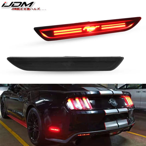 LED Ambient Light Red Horse Rear Turn Signal for Ford Mustang (2010-2018) LED Ambient Light iJDM 2015-2018 years