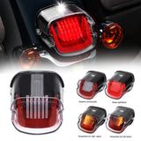 Smoke Clear LED Tail Brake Light Turn Lamp Low Profile For Harley Dyna Electra Glide Street Glide Fat Boy Road King XL 833 12