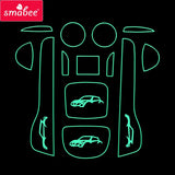 NISSAN juke 2013 2014 2015 2016 Anti-Slip Gate Slot Mat Interior Accessories Rubber Coaster Car sticker Interior Auto Accesso