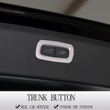 Stainless Steel Trunk Button Trim for Volvo XC90 Car Interior Accessory LINGLUYANG