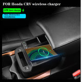 15W Wireless Phone Charger Holder for Honda CR-V 2017-2021 Car Interior Accessory LINGLUYANG