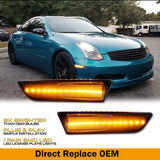 LED Side Marker Light for Infiniti G35 2003-2007 Exterior Lighting iJDM