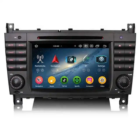 Android Head Unit CarPlay for Mercedes Benz W203 2001-2007 Android Head Unit Bosstar 7'' 4 G 32 G