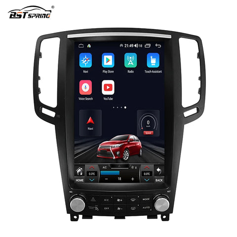 12 Inch Vertical Android Head Unit for Infiniti G25 G37 2004-2013 Android Head Unit Bosstar 12" 256 g 32 G
