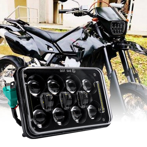 4X6Inch Motorcycle LED Headlight With Drl High Low Beam Headlight Assembly | Motorcycle Accessories ANGLELITE