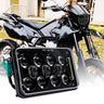 4X6Inch Motorcycle LED Headlight With Drl High Low Beam