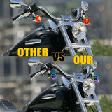 4.5 inch Led Fog Light for Harley Touring Electra Glide Passing Light With DRL Halo Angel Eyes Turn Signal Motorcycle HeadLam