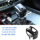 Carbon Fiber Gear Stick Handle for Volvo S60 V60 Car Interior Accessory LINGLUYANG