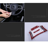 Decorative Steering Wheel Frame ABS for Volvo XC60 XC90 Car Interior Accessory LINGLUYANG