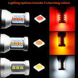 T20 7443 LED Turn Signal Bulbs for Universal Cars Car Interior Accessory iJDM